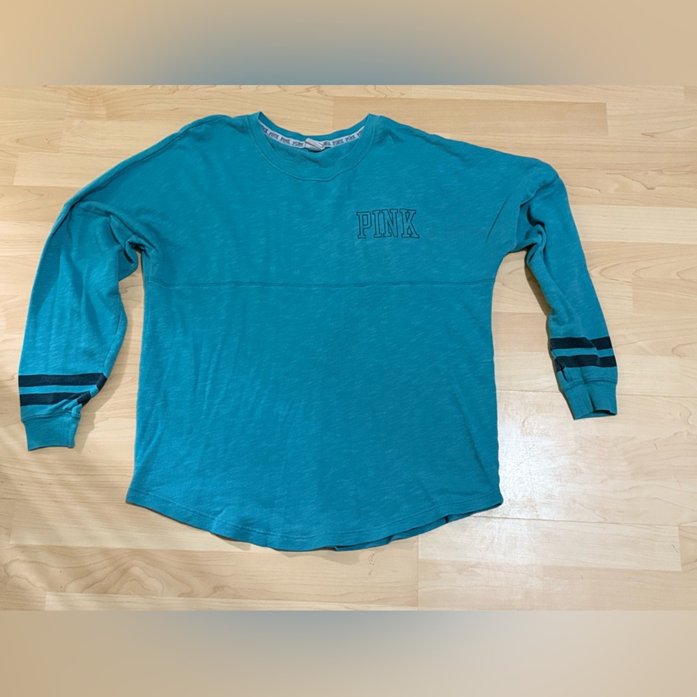 Pink (VS) Teal Long Sleeve Shirt with Logo